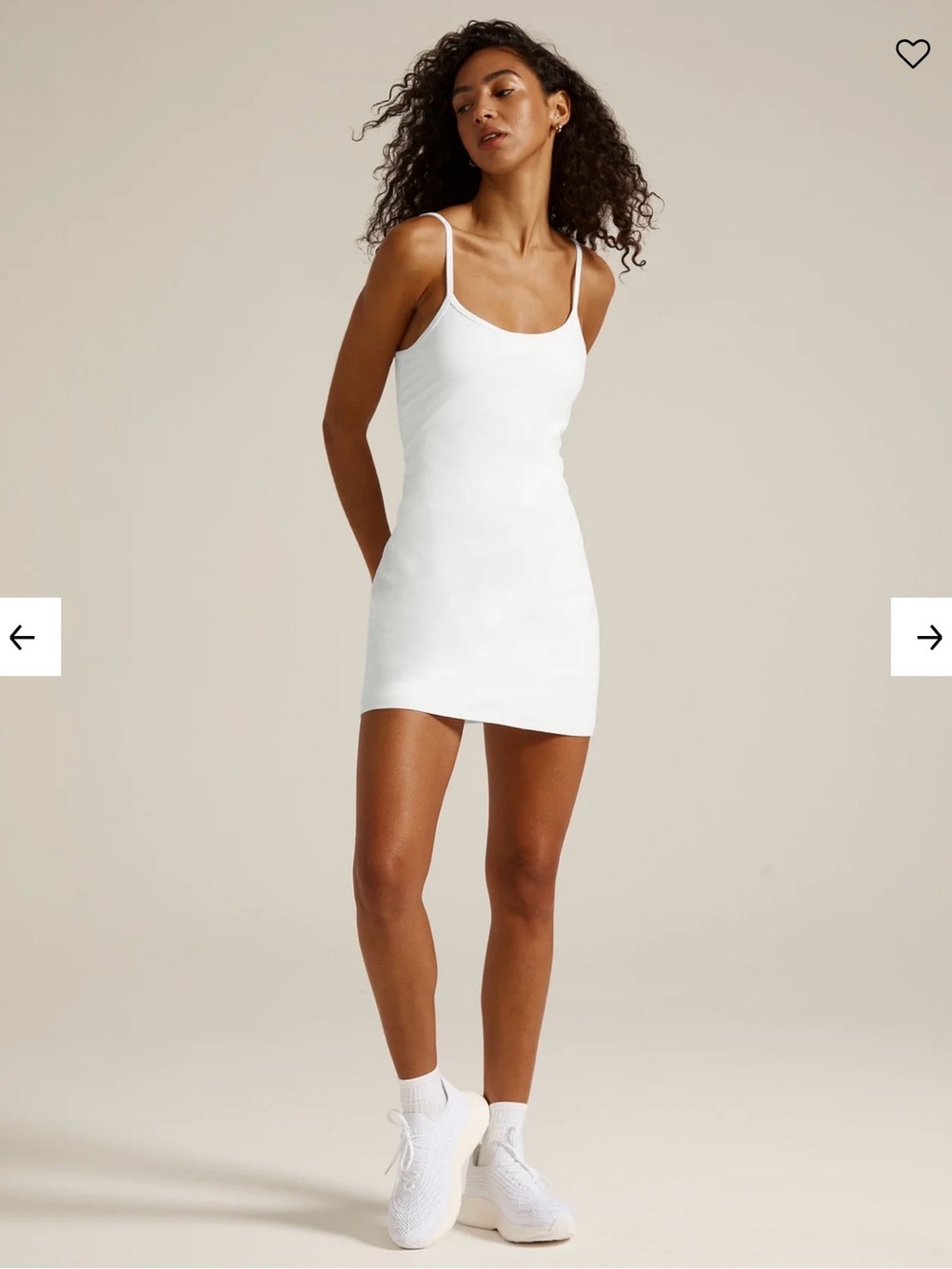 Beyond Yoga space due White Spaghetti-Strap Mini tennis Dress